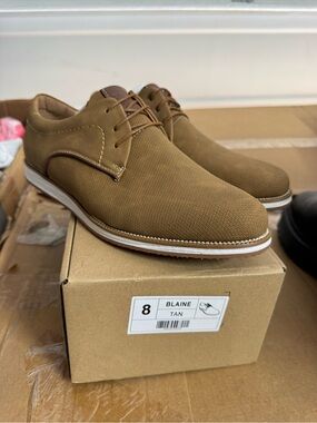 Vance Co. Blaine Dress Shoes Tan Men’s Size 8 New